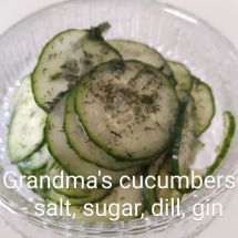 Grandma's cucumbers